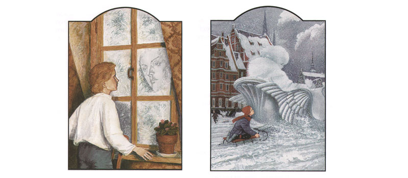 Иллюстрации Бритвина к сказке Андерсена «Снежная королева»