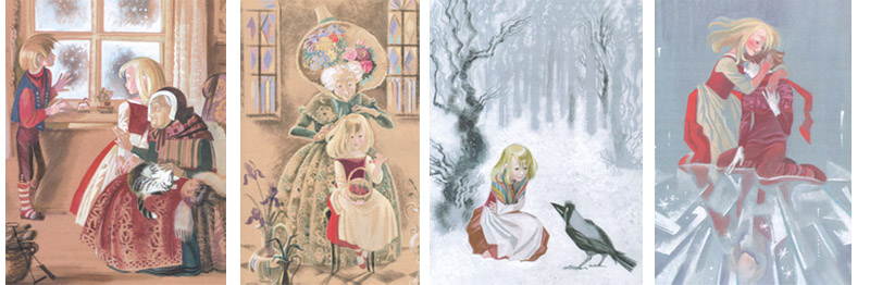Иллюстрации Ники Гольц к сказке Андерсена «Снежная королева»