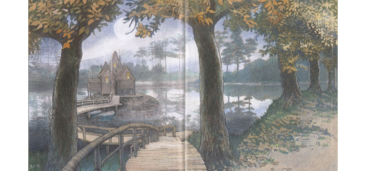 Иллюстрация Инги Мур к книге «Домик в лесу»