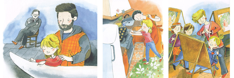 Иллюстрации Дианы Лапшиной к книге Анны Анисимовой «Невидимый слон»