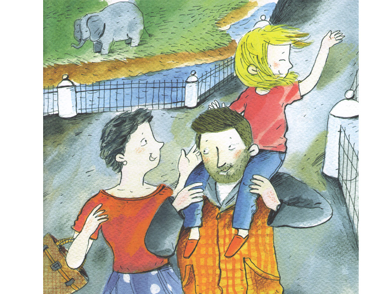 Иллюстрация Дианы Лапшиной к книге Анны Анисимовой «Невидимый слон»