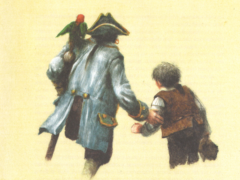 Иллюстрация Роберта Ингпена к книге Роберта Льюиса Стивенсона «Остров сокровищ»
