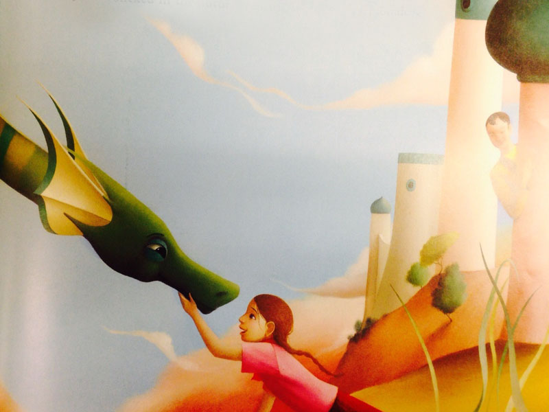 Иллюстрация Эрика Пюбаре к книги Питера Ярроу и Ленни Липтона «Puff the Magic Dragon»