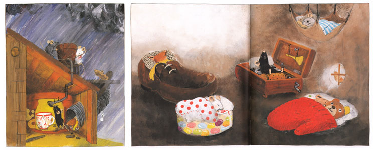 Иллюстрации Чисато Таширо к книге «Мышкин дом»