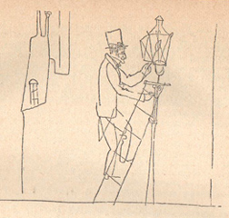Иллюстрация к сказке «Старый уличный фонарь»