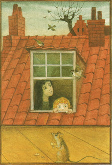 Иллюстрация Михаила Фёдорова к книге Фрэнсис Бёрнетт «Маленькая принцесса»