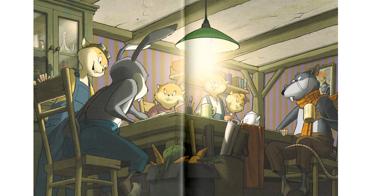 Иллюстрация Алексея Вайнера к книге Елены Никитиной «Хомячок Фрош Друзья в поисках клада»