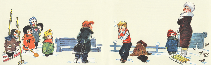 Иллюстрация Петра Репкна к книге Иосифа Ольшанского «Невезучка»