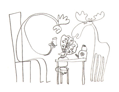 7 Иллюстрация Олега Бухарова к книге Марии Парр «Тоня Глиммердал»