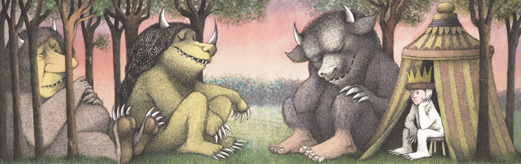 2 Иллюстрация Мориса Сендака к книге «Там где живут чудовища»