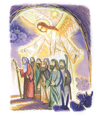 Иллюстрация Юрия Пронина к книге Майи Кучерской «Библия для детей»