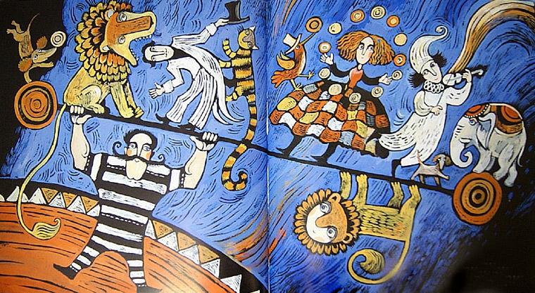 Иллюстрация из книги «История о старике Кулебякине плаксивой кобыле Миле и жеребёнке Равкине»