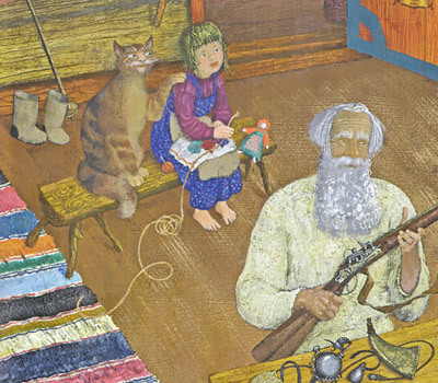 Иллюстрация Михаила Бычкова к книге Павла Бажова «Серебряное копытце»