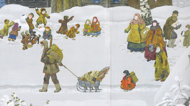 4 Иллюстрация Михаила Бычкова к книге Павла Бажова «Серебряное копытце»