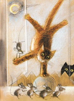 1 Иллюстрация Йозефа Вилкона к книге Петра Вилкона «История про кошку Розалинду непохожую на других»