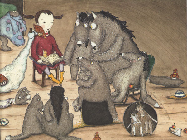 Иллюстрация Кристины Андрес к книге «Как приручить волков»