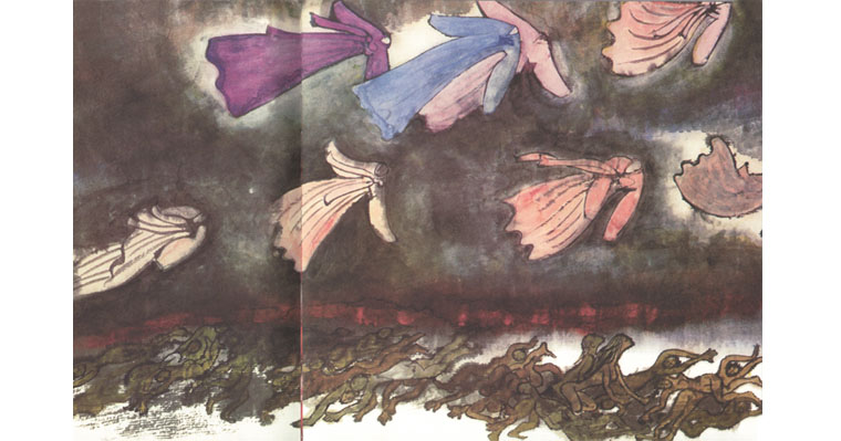 Иллюстрация из книги Тоси Маруки «Хиросима»