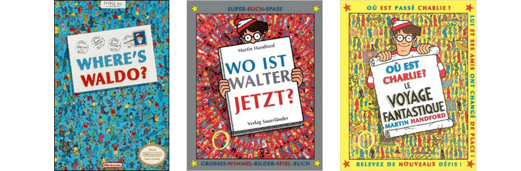 Обложки книг о Волли на разных языках