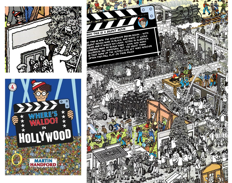 1 Иллюстрация из книги «Где Вальдо в Голливуде»