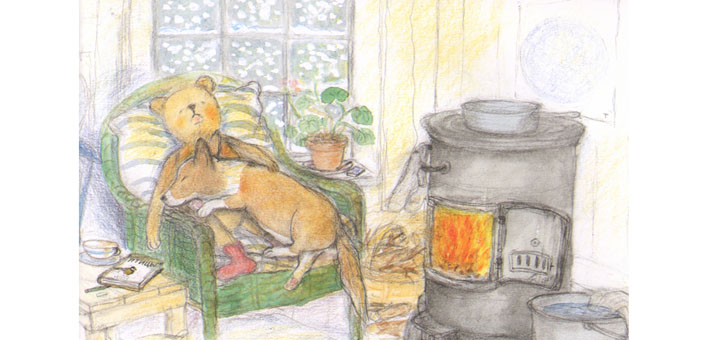 2 Иллюстрация Гуниллы Ингвес к книге «Зима мишки Бруно»