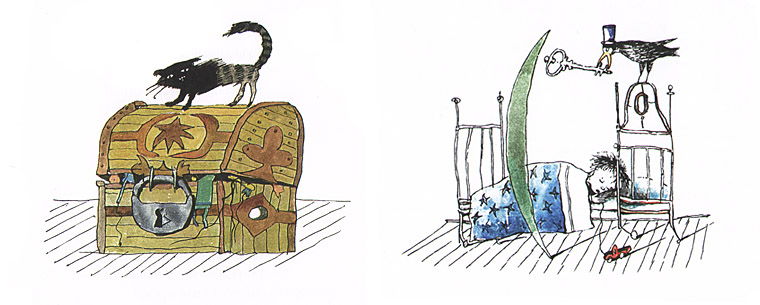 2 Иллюстрация Юрия Ващенко к книге стихов Романа Сефа «Ключ от сказки»