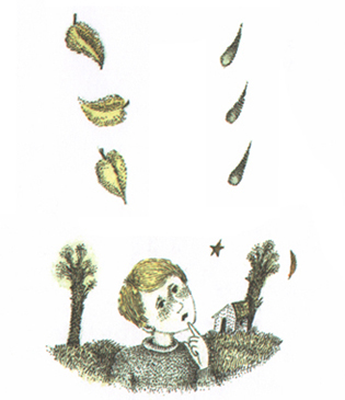 1 Иллюстрация Лидии Шульгиной к книге стихов Ирины Пивоваровой «Потерялась птица в небе» 