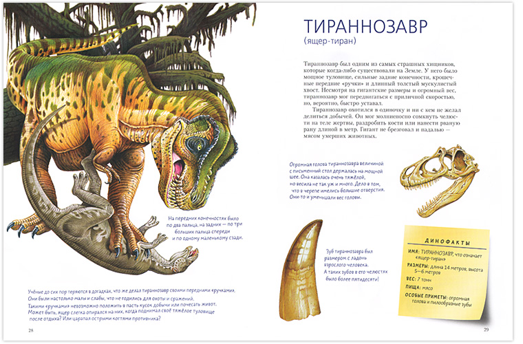 Иллюстрация из книги «Такие разные динозавры» 2