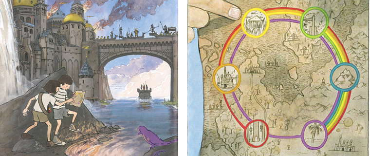Иллюстрации из книги «Приключение»