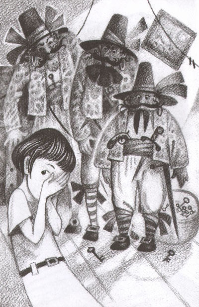 Иллюстрация Натальи Салиенко к сказке Фрэнка баума «Сундук с разбойниками»