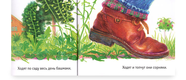 Иллюстрация Ирины Киреевой к книге Александра Коняшова «Два башмака»