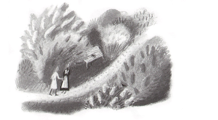Иллюстрация из книги «Тень на каменной скамейке»