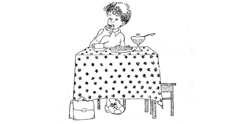 Иллюстрация Илун Викланд к книге Астрид Линдгрен «Три повести о Малыше и Карлсоне» 