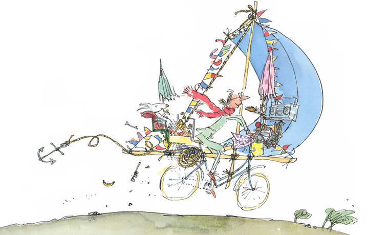 1 Иллюстрация из книги «Миссис Бампс крутит педали»