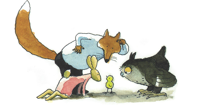 1 Иллюстрация из книги «Лис и Зайка»