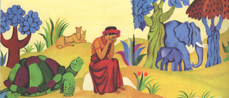 2 Иллюстрация Давида Хайкина к сказке «Черепаха и остров»