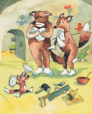 Иллюстрация Гельме Гейне к книге «Лисёнок Фокстрот»