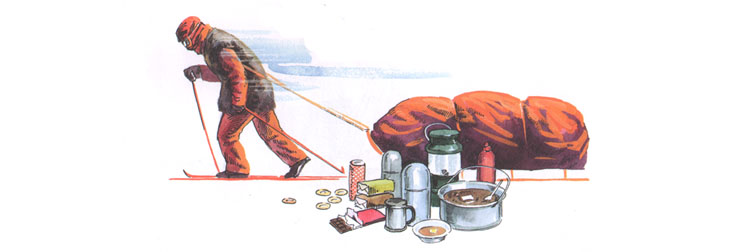 Иллюстрация Артёма Безменова к книге Фёдора Конюхова «Как я стал путешественником»