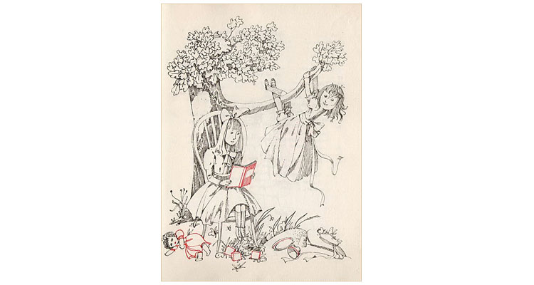 2 Иллюстрация Эдуарда Гороховского к книге Дороти Эдвардс «Шалунья-сестричка»