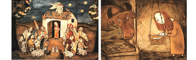 Иллюстрации Михаила Алдашина к книге «Рождество»