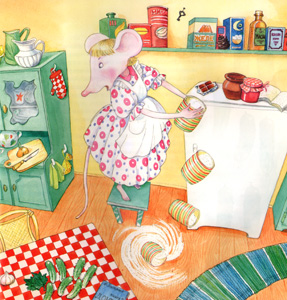 Иллюстрация Алики Калайды к книге Дины Сабитовой «Мышь Гликерия»