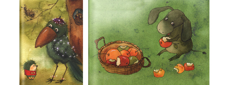 Иллюстрации Виктории Кирдий к книге Елены Ракитиной «Серёжик»