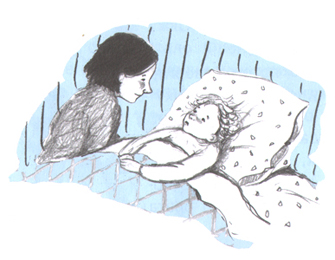 Иллюстрация Кати Толстой к книге Кристине Нёстлингер «Рассказы про Фрица»