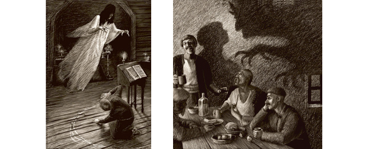 Иллюстрации Эдуарда Новикова к повести Николая Гоголя «Вий»
