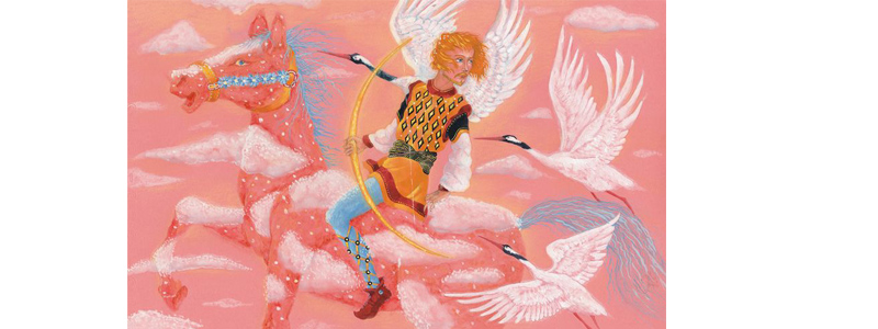 Иллюстрация Анны Юдиной к книге Джорджа Макдональда «Мальчик дня и девочка ночи»