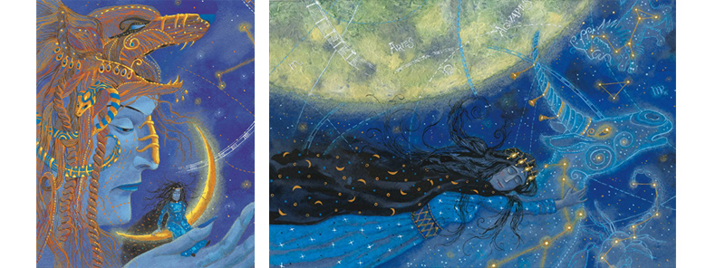 Иллюстрации Анны Юдиной к книге Джорджа Макдональда «Мальчик дня и девочка ночи»