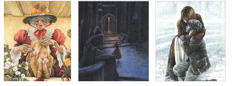 Иллюстрации Линча к сказке Андерсена «Снежная королева»