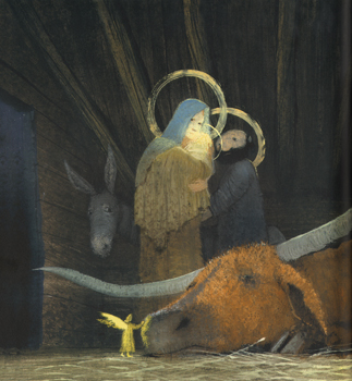 Иллюстрация Игоря Олейникова к книге Жюля Сюпервьеля «Вол и Осел при яслях»