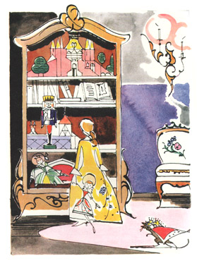 Иллюстрация Валерия Алфеевского к сказке Гофмана «Щелкунчик и Мышиный Король»