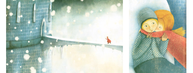 3 Иллюстрации Мануэлы Андреани к сказке «Снежная королева»