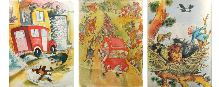 Иллюстрации Эдгара Вальтера к книге Эно Рауда «Муфта, Полботинка и Меховая Борода»